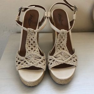 Lucky brand crocheted wedges